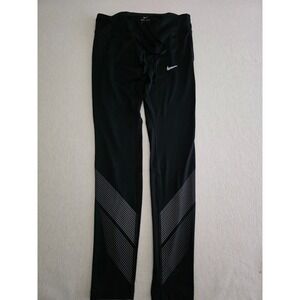 Nike Power Flash Reflective Womens Running‎ Tights Black Reflective Size M